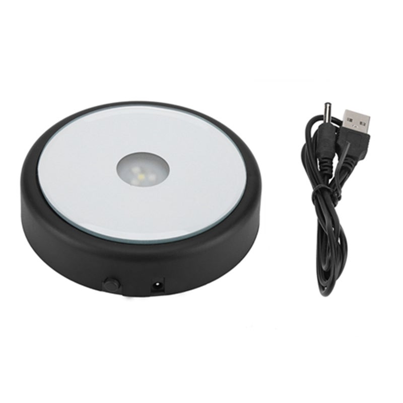 3D LED Light Base: Mini Lightweight Size - Thickened Load-bearing Material Crystal Display Stand for Home Bedroom Living Room Study Room Decor & Collectors - Image 1