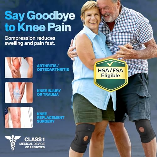 Modvel ELITE Knee Brace for Men Women Patella Gel Pads Side Stabilizers for ACL Meniscus Tear Arthritis Injury Recovery Maximum Support for Running Sports Joint Pain Relief - Image 5