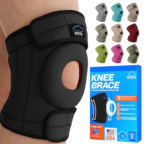 Modvel ELITE Knee Brace for Men Women Patella Gel Pads Side Stabilizers for ACL Meniscus Tear Arthritis Injury Recovery Maximum Support for Running Sports Joint Pain Relief - Image 2