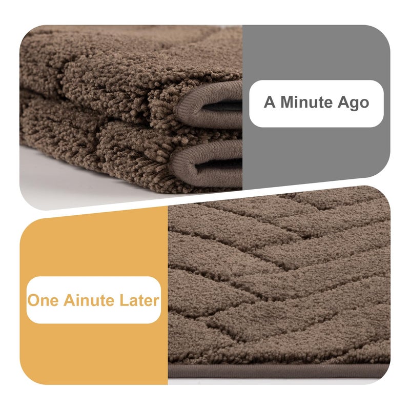 Tindbea Dog Mat for Muddy Paws,Absorbs Moisture Dirt Non-Slip Washable Mud Mat for Dogs,Soft Rubber Backing Front Inside Pet Rug for Entryway, Mud Dog Paws, Patio(24"x59",Latte) - Image 3