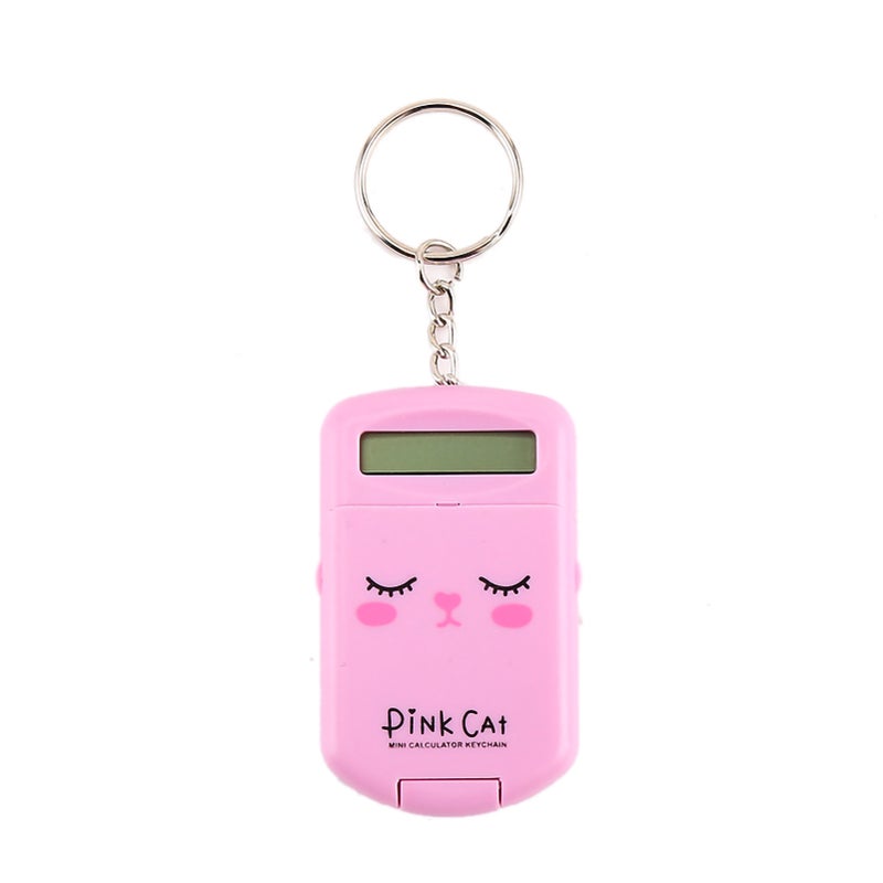 Small Calculator Cute Beautiful Safe Odorless Portable Calculator Calculation Tool for Students Children Pink - Image 1