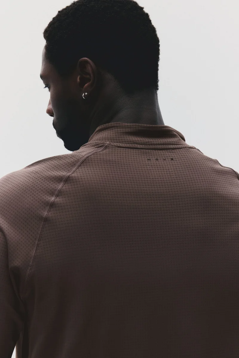 H&M  Muscle Fit Zip top sports top with DryMove™ for Men | Best Price UAE