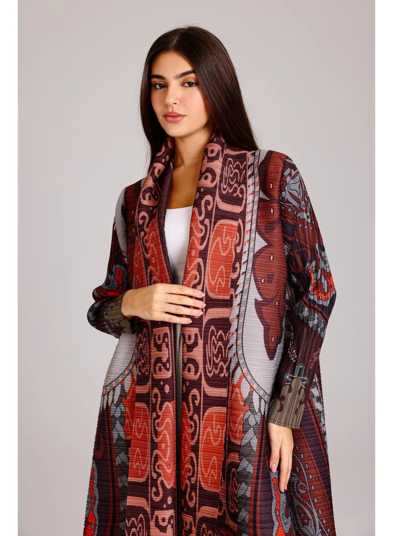 اكسا عباية تصميم كيمونو مفتوحة مقاس واحد