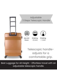 NATIONAL GEOGRAPHIC National Geographic Lodge Travel Suitcase Set, 100% PC Durable Lightweight Hard Shell Expandable Luggage, 4 Double Wheel, TSA Lock 3pcs Trolley Bag Copper (20+24+28 Inch).  - Image 3