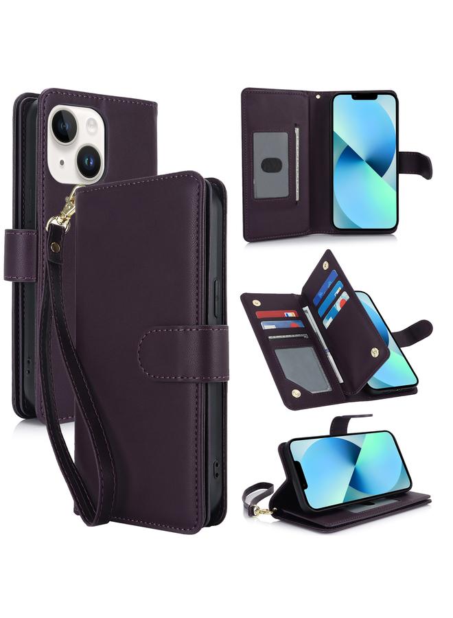 Zaboon Case For iPhone 13 Multi-Card Wallet RFID Leather Phone Case - Image 1