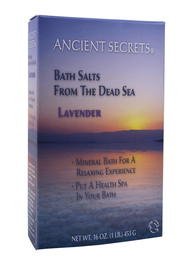 Ancient Secrets Bath Salts From The Dead Sea, Lavender, 16 Ounce - Image 1