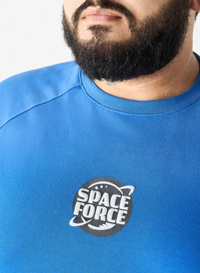 سبلاش فيڤ تيشيرت مقاس كبير بطبعة وأكمام راجلان - Image 4