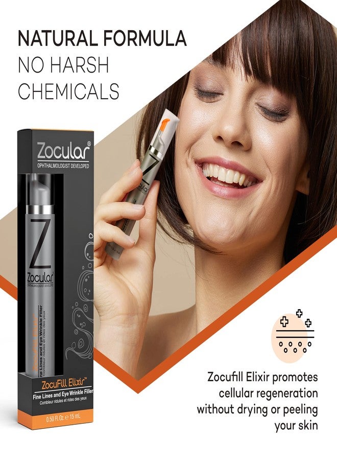 Zocular Zocufill Elixir Eye Gel and Face Serum - Eye Bags Treatment for Women and Men - Reduce the Appearance of Dark Circles, Puffy Eyes, Fine Lines and Wrinkles - Image 4