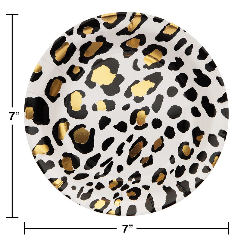 CREATIVE CONVERTING Leopard Dessert Plates  8 ct - Image 2