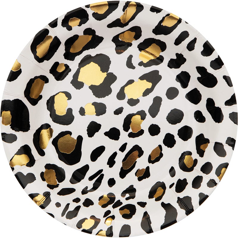 CREATIVE CONVERTING Leopard Dessert Plates  8 ct - Image 1