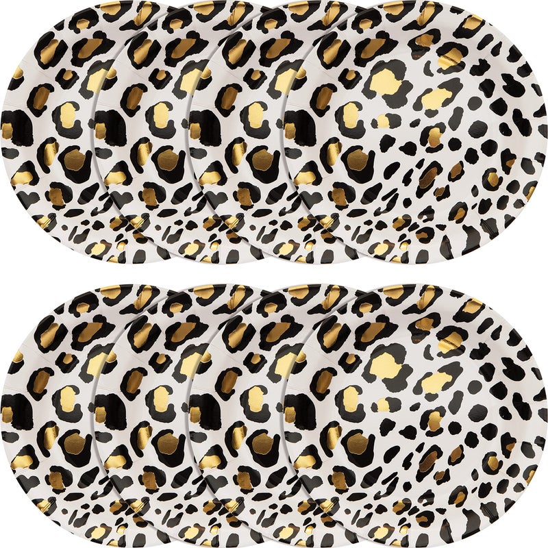 CREATIVE CONVERTING Leopard Dessert Plates  8 ct - Image 3