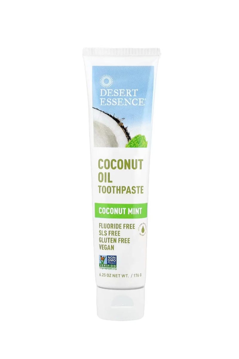 معجون أسنان بزيت جوز الهند ونكهة جوز الهند والنعناع 6.25 أونصة (176 جم) - Image 1