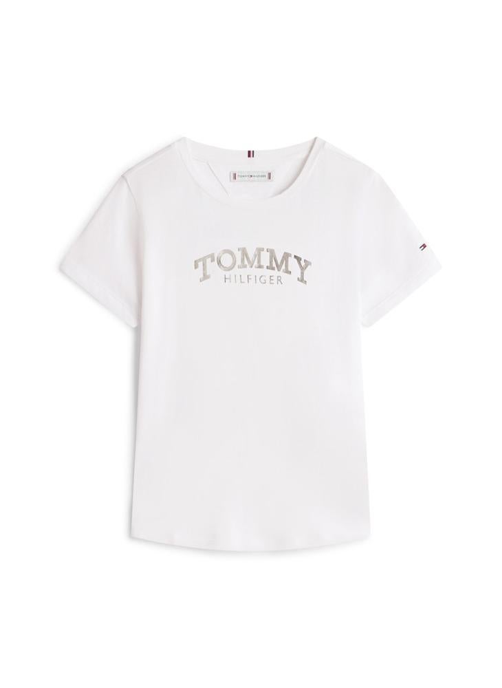 TOMMY HILFIGER Kids Foil Crew Neck T-Shirt - Image 5