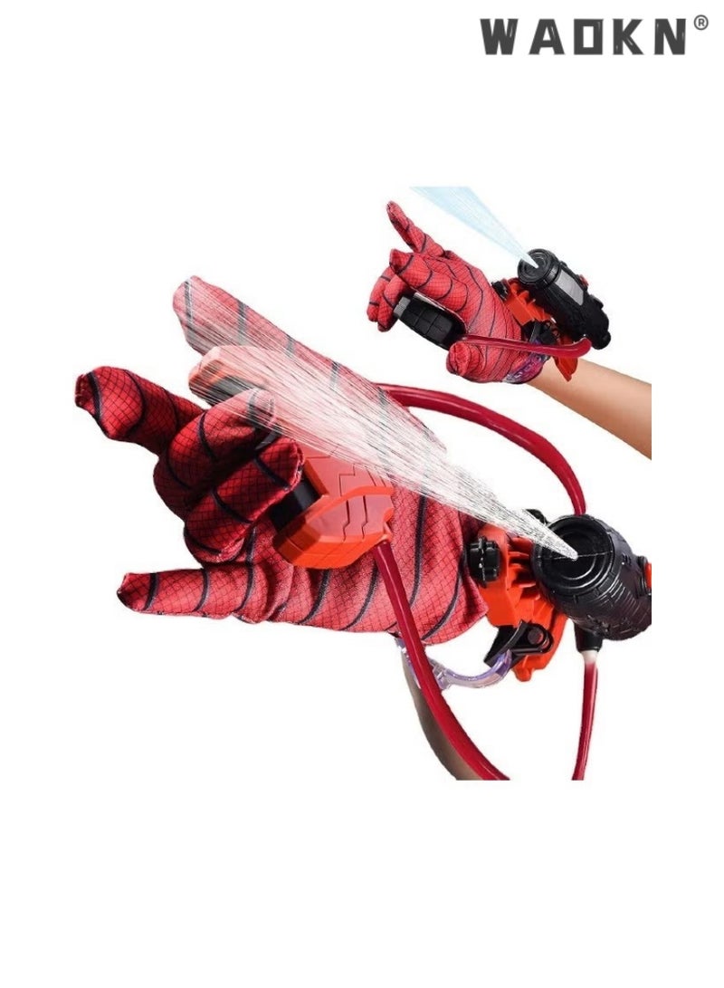 WAOKN Spider Man Wrist Water Gun Launcher with Gloves,Toy Children's Water Gun Heroic Wrist Water Blaster, Essential for Summer Water Battles Costume Cosplay Hero Props Excellent Gift Choice - Image 2