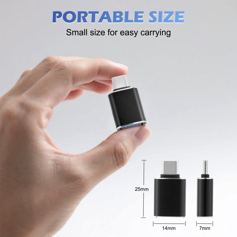 zikker USB C to USB Adapter for Apple Watch USBA Female to USBC Male Adapter for iPhone, Airpods, MacBook, Samsung - Image 5