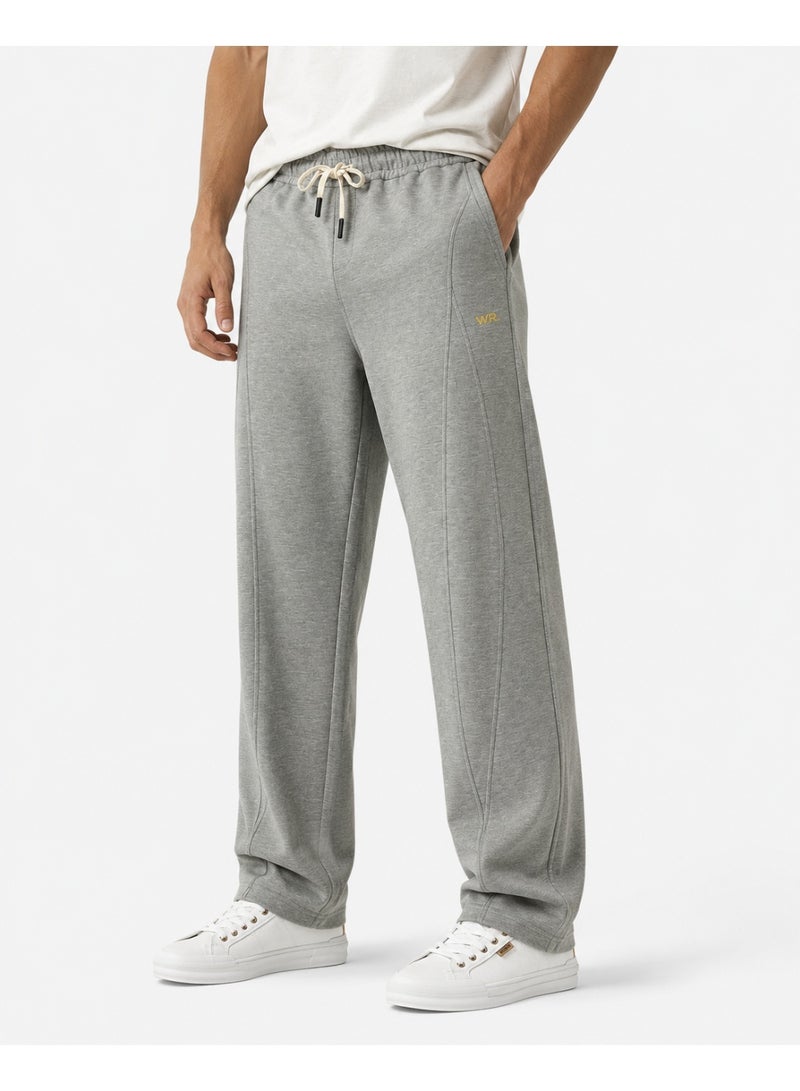 WHITE RABBIT Men’s Casual Wide Leg Jogger Pants – Adjustable Drawstring - Image 2