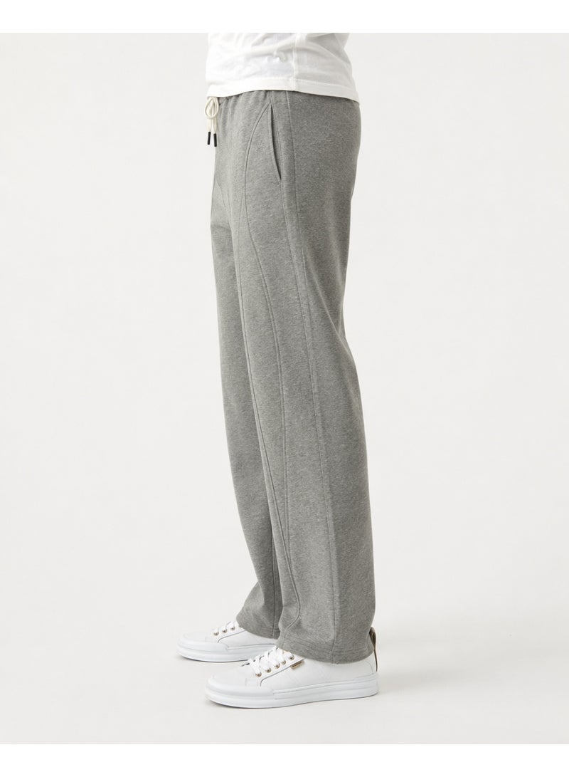 WHITE RABBIT Men’s Casual Wide Leg Jogger Pants – Adjustable Drawstring - Image 4