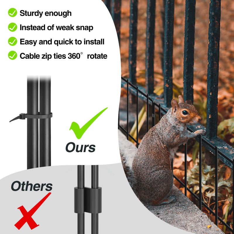 KYATE 45.33ft(L) X 13inch(H) Animal Barrier Fence, 32 Panels No Dig Fences for Rabbit, Dog Digging Defense Ground Bottom Blockers, Rustproof Metal Border for Garden Outdoor Patio Landscaping - Image 5