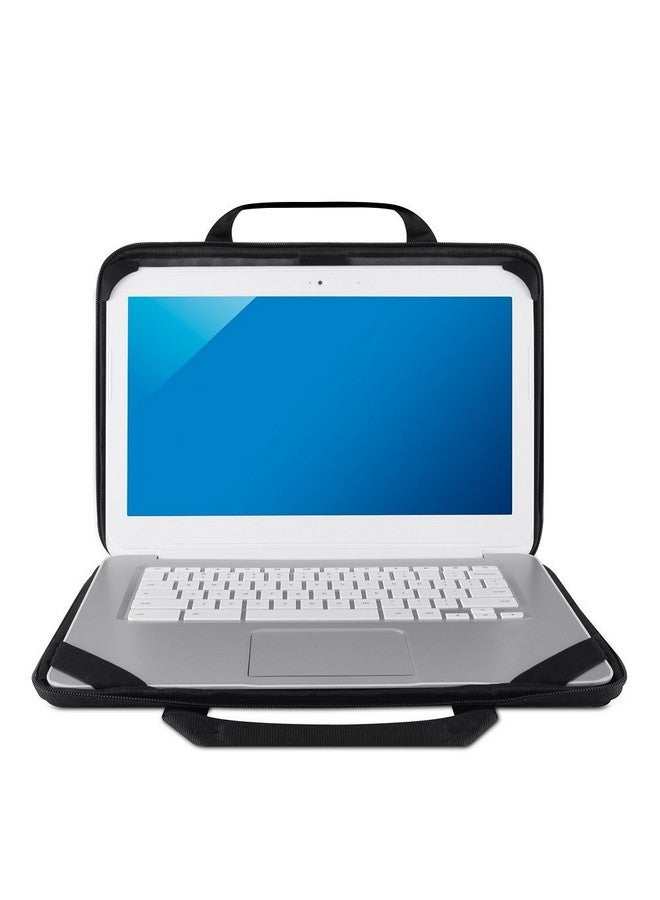 belkin حقيبة كمبيوتر محمول Air Protect مقاس 14 بوصة، حافظة كمبيوتر محمول دائمة لأجهزة Chromebook، حقيبة كمبيوتر محمول مقاس 14 بوصة، غطاء كمبيوتر محمول مقاس 14 بوصة، غطاء Chromebook، حقيبة كمبيوتر محمول سوداء - Image 3