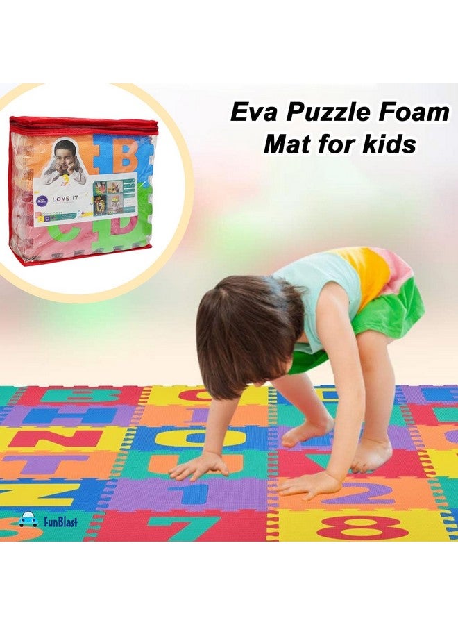 FunBlast Puzzle Mat for Kids - 36 Pcs ABC & Number Puzzle Mat for Kids, Eva Mats for Kids Play School, Foam Mat for Kids Playing, Learning Mat for Kids, Interlocking Play Mat for Kids - Image 4