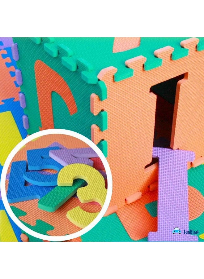 FunBlast Puzzle Mat for Kids - 36 Pcs ABC & Number Puzzle Mat for Kids, Eva Mats for Kids Play School, Foam Mat for Kids Playing, Learning Mat for Kids, Interlocking Play Mat for Kids - Image 2