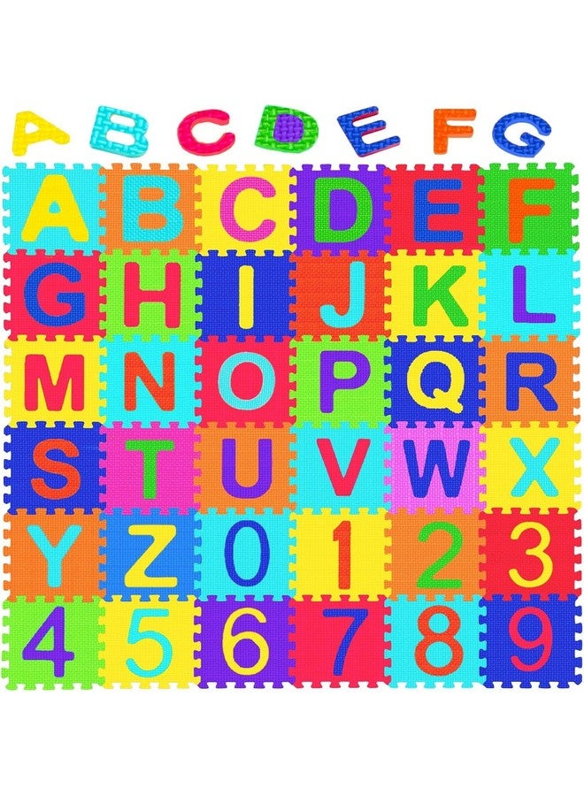 FunBlast Puzzle Mat for Kids - 36 Pcs ABC & Number Puzzle Mat for Kids, Eva Mats for Kids Play School, Foam Mat for Kids Playing, Learning Mat for Kids, Interlocking Play Mat for Kids - Image 1