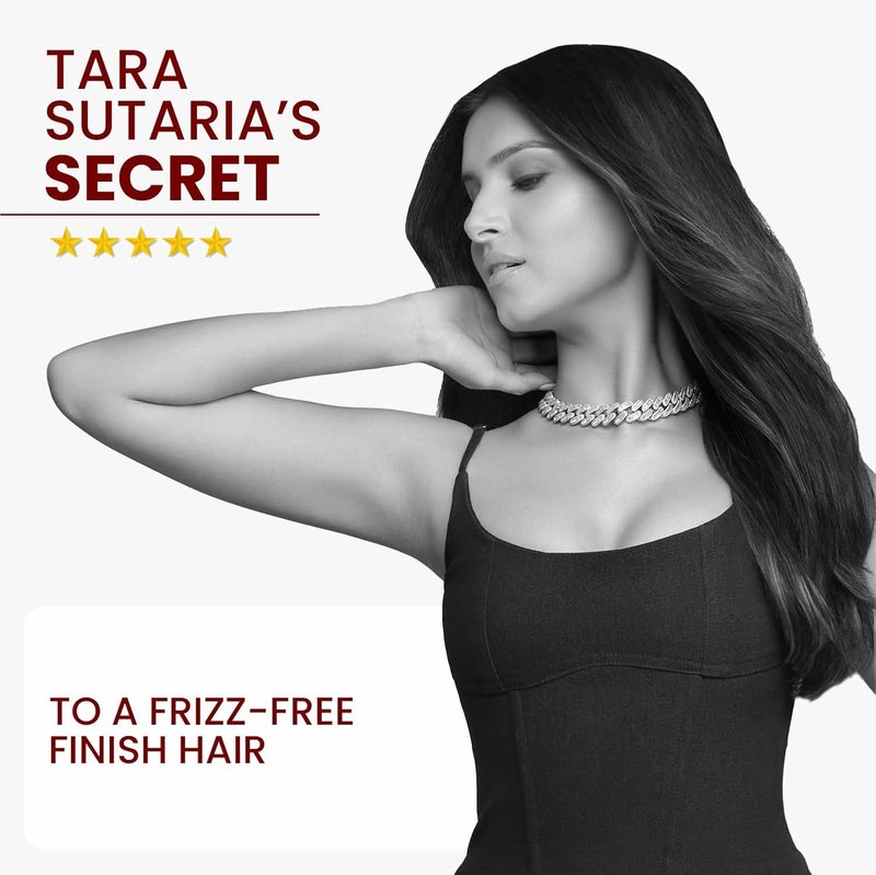 MakeMeeBold Hair Straightener Brush | Frizz Free Hair | Electric Hair Straightner Comb | Gifts for woman | With Ceramic Coated Plates, 5 Temperature Controls,1200 Watt, Black - Image 2