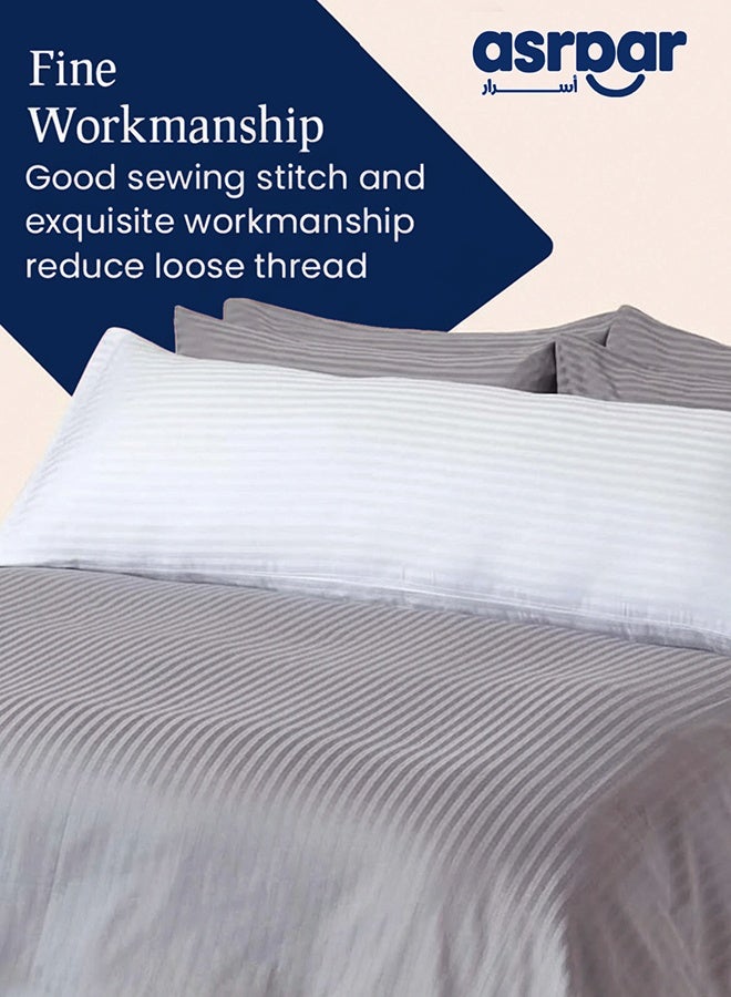 Asraar 6 Piece | Long Sleeping Pillow Microfiber - White 150x50cm - Image 5