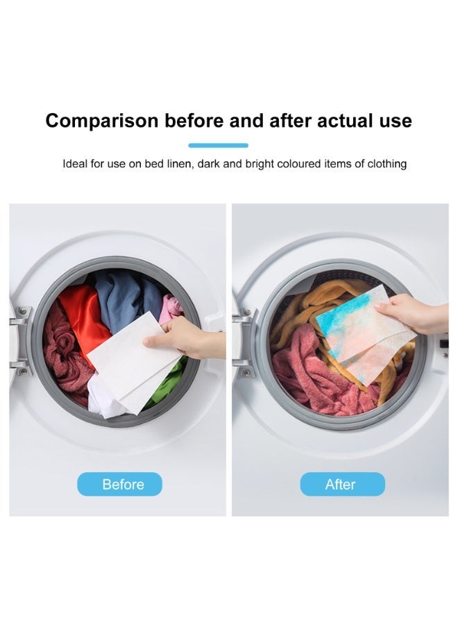 general 50 Pcs Color Absorber Laundry Sheets, Clothes Washing Detergent Sheets Color Dye Guard Strips Prevent Runs or Bleeds Laundry Soap Strips for Home, Apartment, Travel - Image 4