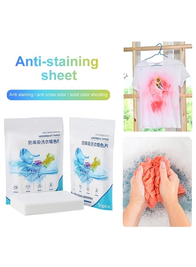 general 50 Pcs Color Absorber Laundry Sheets, Clothes Washing Detergent Sheets Color Dye Guard Strips Prevent Runs or Bleeds Laundry Soap Strips for Home, Apartment, Travel - Image 3