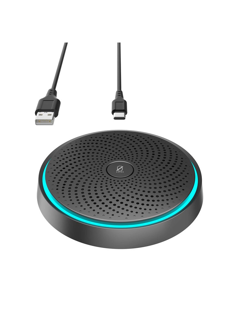 WISE TIGER WISE TIGER USB Conference Microphone for Gaming, Skype, Zoom - 360 Omnidirectional Condenser PC Mic with One-Key Mute, Plug & Play Laptop Desktop Microphone  - Image 1