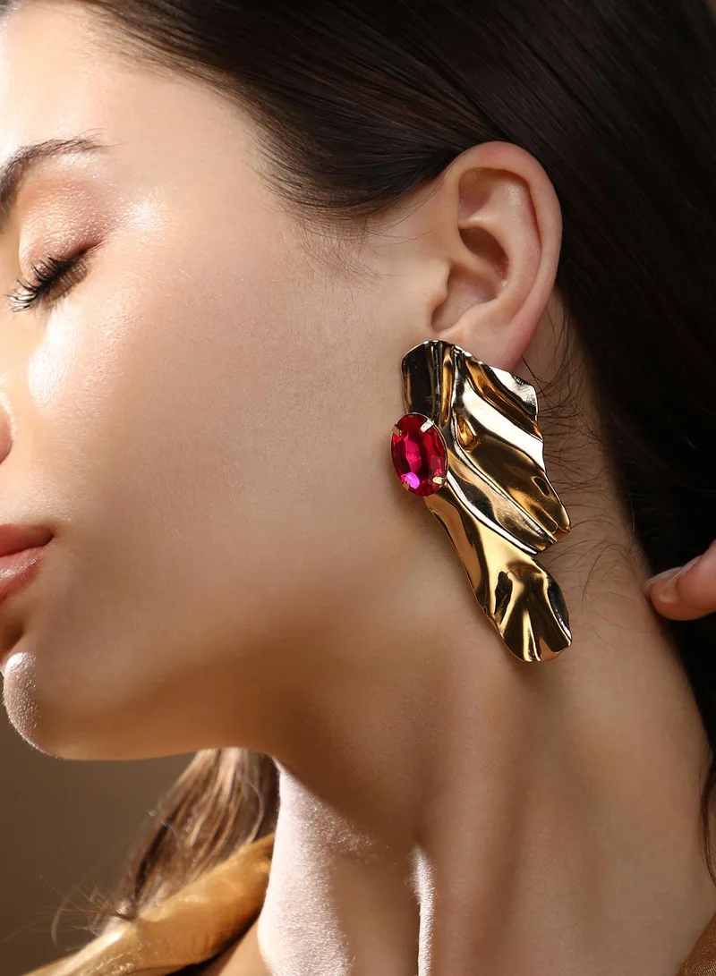 سوهي Women's The Shard-Gem Drop Earrings