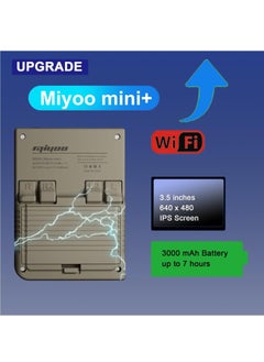 Miyoo Miyoo Mini Plus Handheld Game Console, with Dedicated Storage Case, 3.5 Inch IPS 640x480 Screen, 64G/128G TF Card with 10,000+ Games, 3000mAh 7+Hours Battery, Support Wireless Network (Grey 64G)  - Image 4