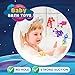 Richtim Suction Toy Toddler Bath Toys No Hole Bath Toy for Boys Girls 18PCS Sensory Fidget Toys for Kids Baby Window Building Toy Gooide Bag Stuffers Travel Gifts Easter Basket Stuffers Egg Fillers - Image 4