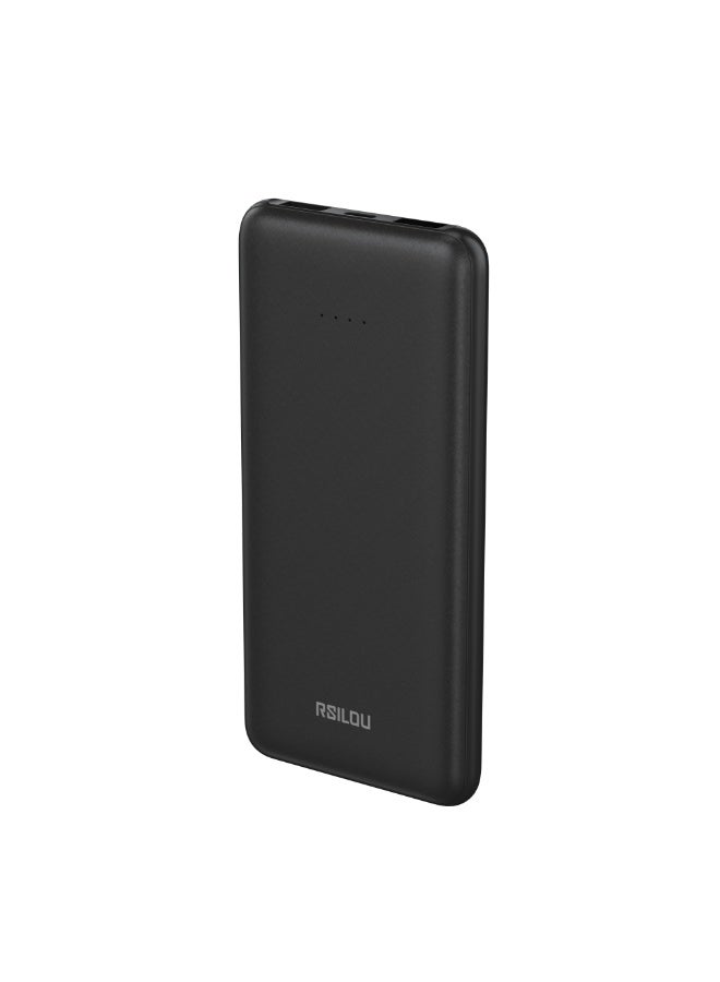 RSILOU R1003 10000mAh Dual-Port Fast Charging Power Bank – Dual USB Output, Type-C Input, Intelligent Protection, Airline-Friendly Portable Charger - Image 2