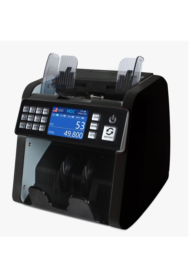 LOTFY GROUP - LG2000 UV Mg CIS Image Detection EGP Euro USD Dollar Bill Counter Value Counting Machine - Image 1