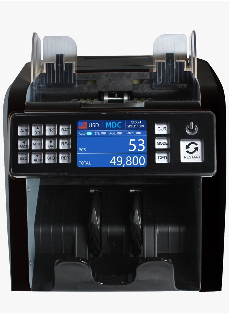 LOTFY GROUP - LG2000 UV Mg CIS Image Detection EGP Euro USD Dollar Bill Counter Value Counting Machine - Image 1