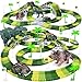 Toyk Dinosaur ToysCreate A Dinosaur World Road RaceFlexible Track Playset and 2 pcs Cool Dinosaur car for 3 4 5 6 Year  Up Old boy Girls Best Gift - Image 4