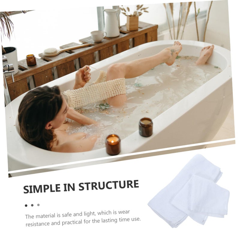 5Pcs Soft Cotton Face Cloths High Absorbent Bath Towels Thick Washable for Men Women - Image 3