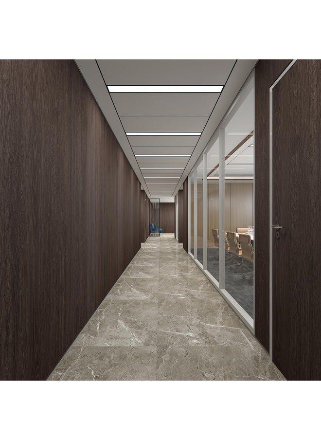 TOTIO - Extra Wide Walnut Wood Wallpaper Dark Brown Wood Grain Vinyl Wrap Walnut Contact Paper Peel And Stick 31.5X157Inch Air Guide Slot Design Matte Thickened Selfadhesive Waterproof Wall Stickers - Image 1