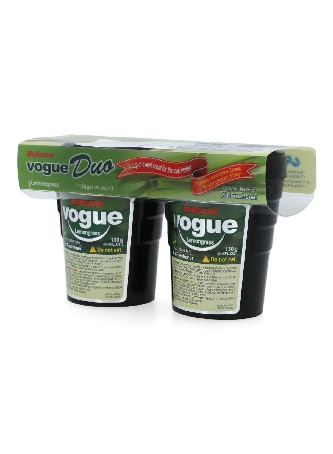 بولسون ACR-235-00011 فوج معطر جو للسيارة متوافق مع حامل الأكواب برائحة عشبة الليمون قطعتين 130 غرام - Image 3