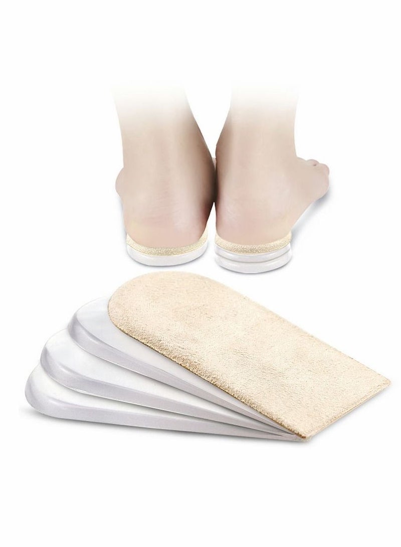SYOSI Insoles, Heel Cushions, Heel Lift Inserts, 4-Layer Size S Gel Shoe Heels Inserts for Women, Adjustable Orthopedic Heel Pads for Heel Pain and Leg Length Discrepancies, Heel Cups (1 Pair) - Image 1