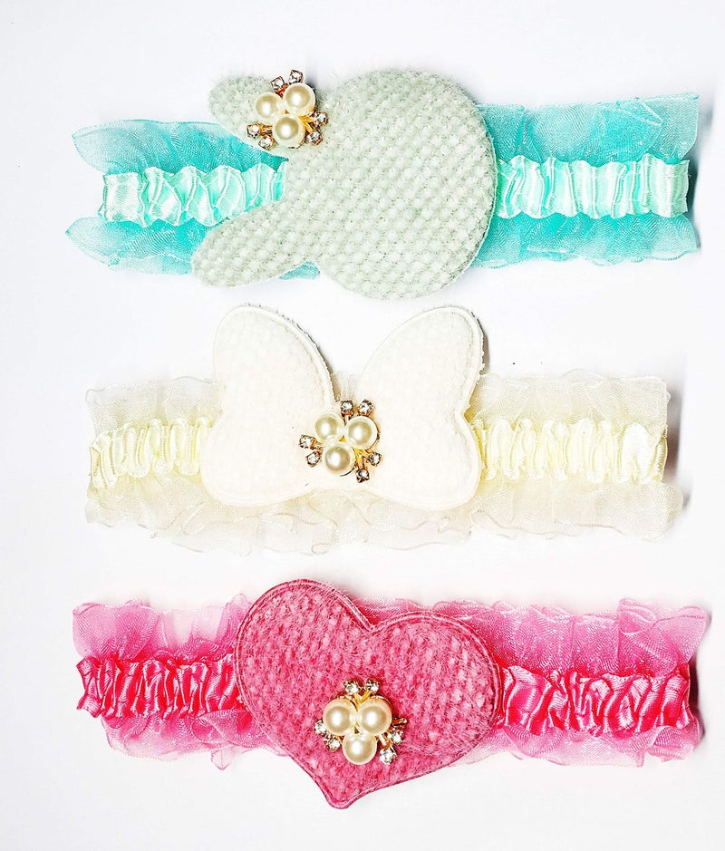 Drishti® Fancy Hair band for baby girl Pack of 3 Pcs | Multicolour - Image 4