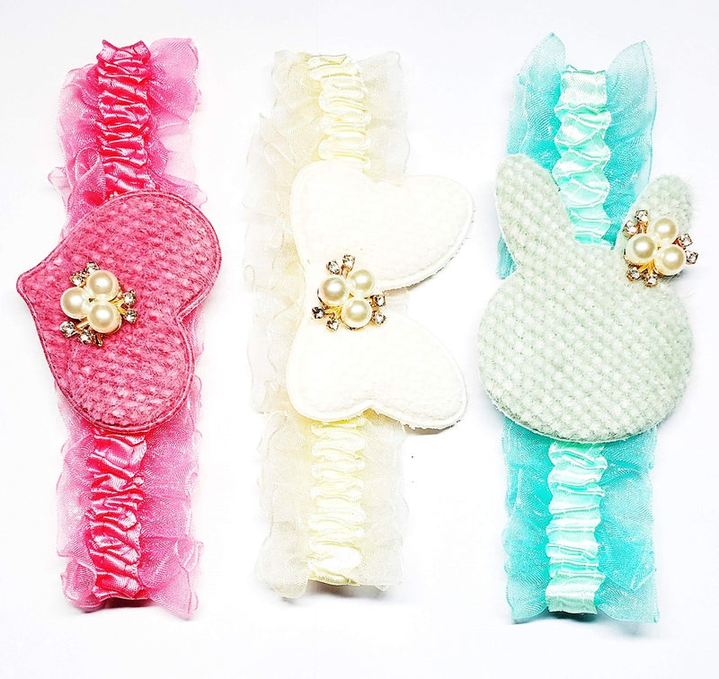 Drishti® Fancy Hair band for baby girl Pack of 3 Pcs | Multicolour - Image 3