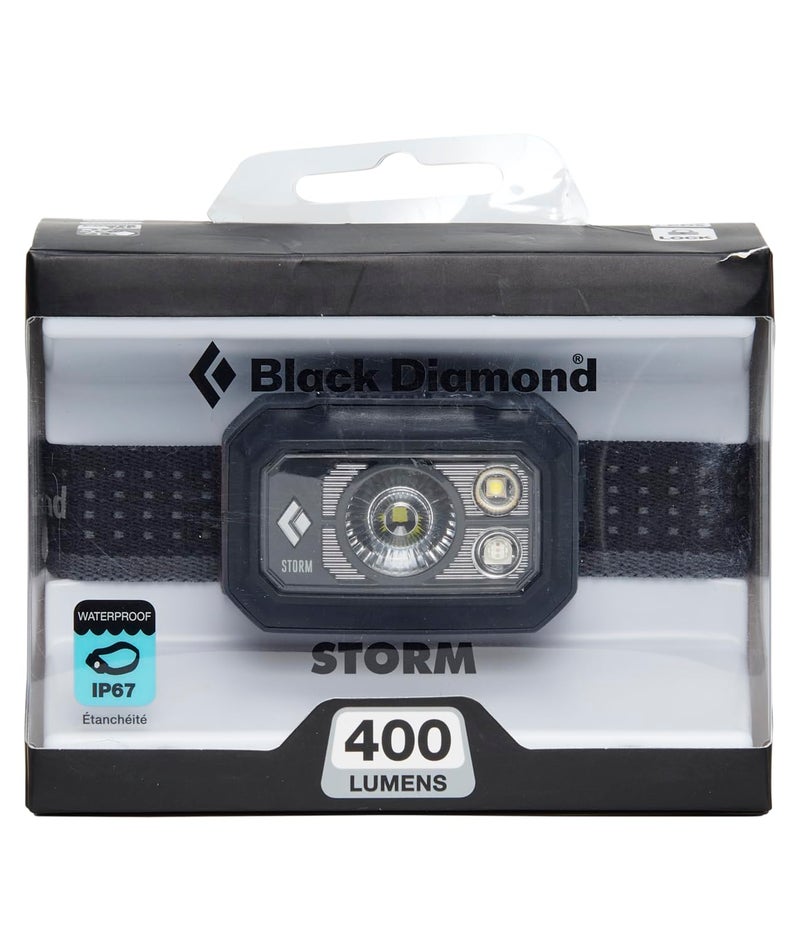 BLACK DIAMOND Storm 400 LED Headlamp, Waterproof and Dimmable Battery Powered Headlamp for Camping, Hiking, Hunting, Fishing, Work with Red Light Headlamp Mode, Graphite - Image 2