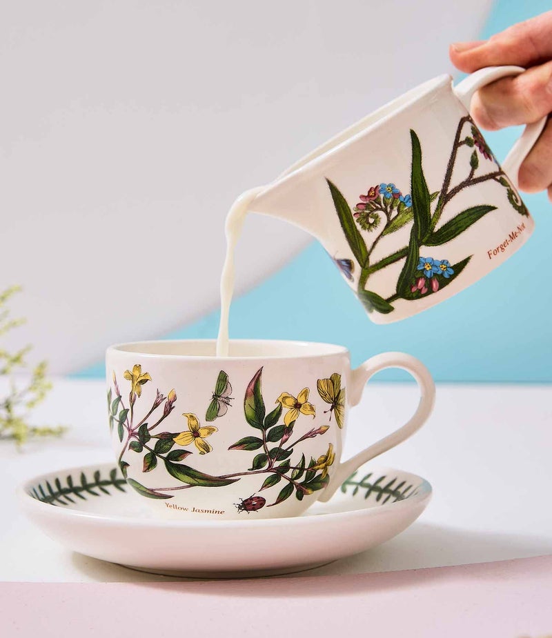 Portmeirion Botanic Garden 7oz Cream Jug - Floral Earthenware Vintage Creamer Pitcher, Dishwasher & Microwave Safe - Chip-Resistant Glaze, Made in England, Elegant Tableware Addition - Image 4