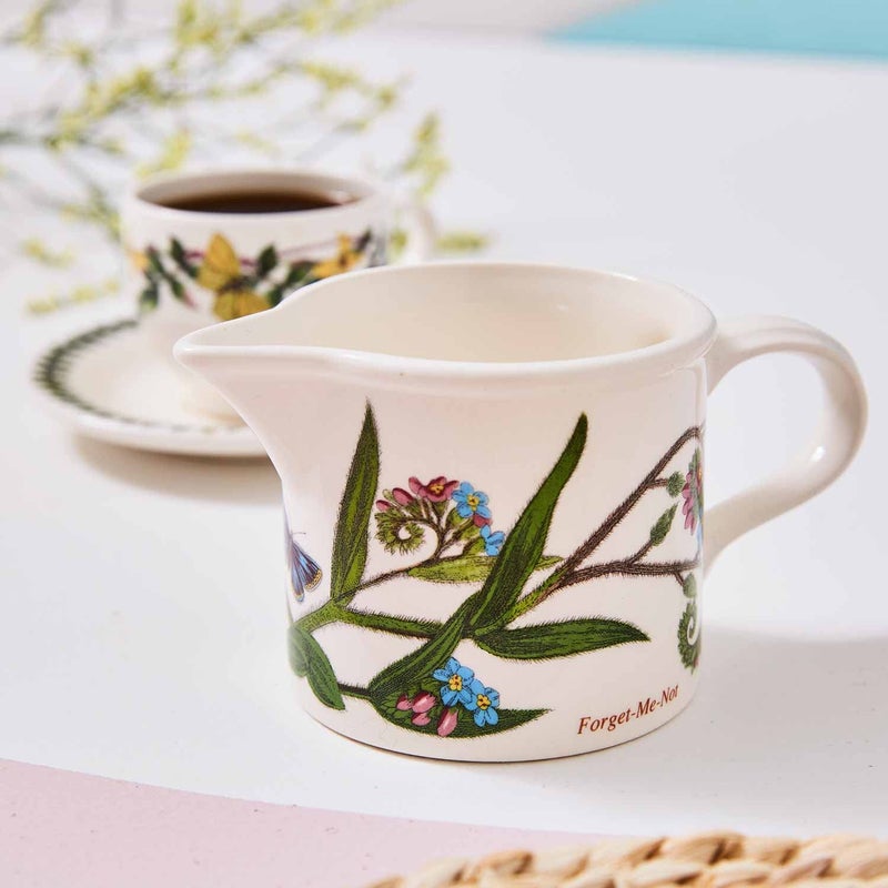 Portmeirion Botanic Garden 7oz Cream Jug - Floral Earthenware Vintage Creamer Pitcher, Dishwasher & Microwave Safe - Chip-Resistant Glaze, Made in England, Elegant Tableware Addition - Image 2