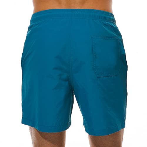 LUSKOPA Dissolving Swim Trunks Prank Shorts Funny Gift for Brother Boyfriend Bachelor Beach Party in The Swimming Pool(Aqua Blue,X-Large) - Image 2