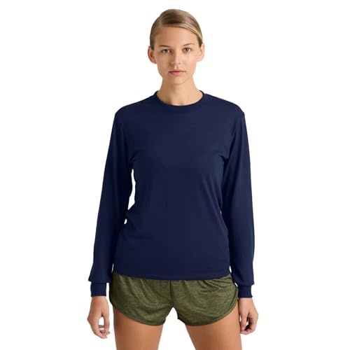 Soffe Dri Release Long Sleeve Tee, Navy, Small - Image 4