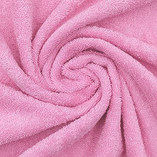 Sassoon Anatolia 100% Cotton 1 Piece Large Bath Towel 500 GSM (Pink – 60X120 cms) – Extra Soft, Quick Drying & Super Absorbent Bath Towel for Men/Women - Image 3